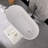 59" Freestanding Soaking Acrylic Bathtub