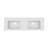 Glossy White Integrated Solid Surface Basin, Sleek Design With Overflow For Modern Bathroom Elegance And Durability