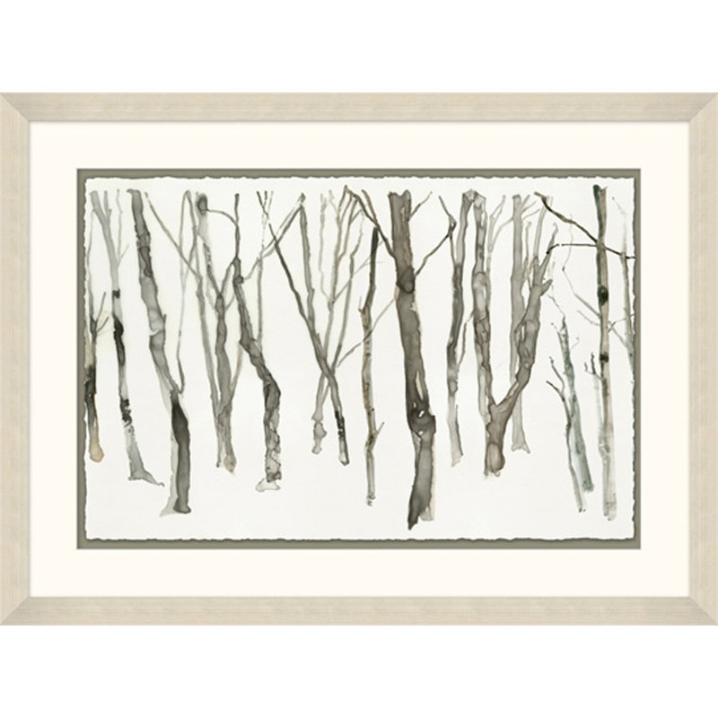 «Winter Trees 1», reproduction d'art encadrée