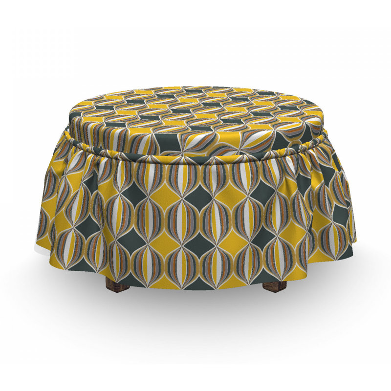Housse pour repose-pieds Rhombus and Stripes