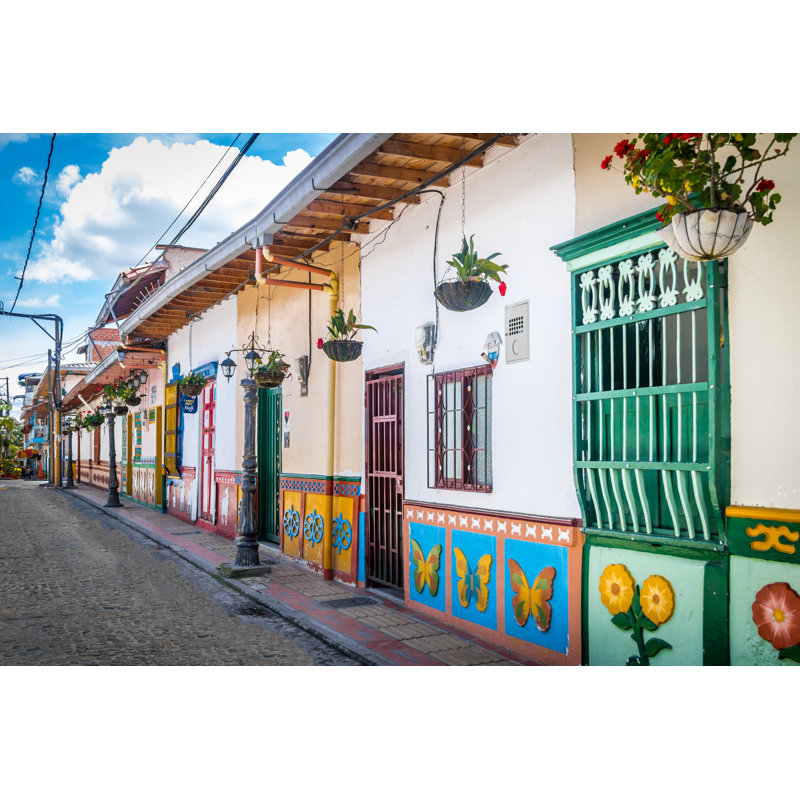 Colorful House - Guatape, Colombia - Wrapped Canvas Print, 51cm H x 76cm W x 3.8cm D
