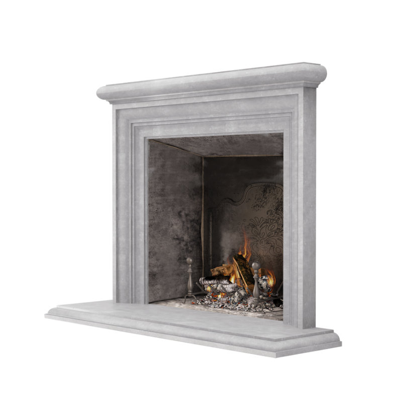 Sonoma Fireplace Surround, Travertine Gray