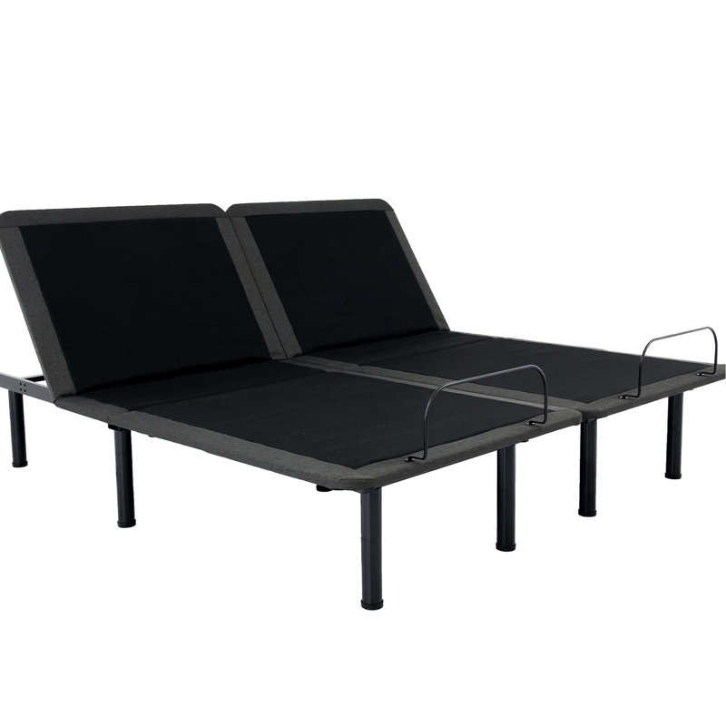 Matelas en mousse de latex et base réglable - Couche de refroidissement pour une nuit de sommeil confortable et silencieuse