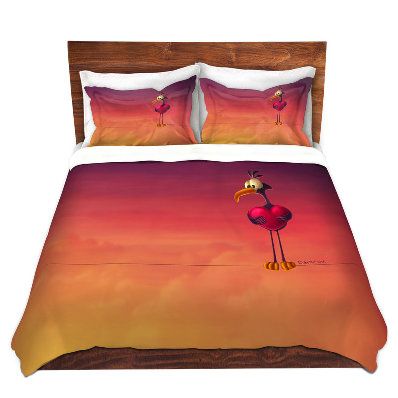  Housses de couette en microfibre Tooshtoosh Only One Bird, Simple