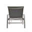 Ensemble de 2 chaises longues d'extérieur en aluminium réglables avec cadre et filet
