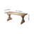 59.1'' Farmhouse Computer Desk Wooden Writing Desk In Natural With Trestle Base -1048571203