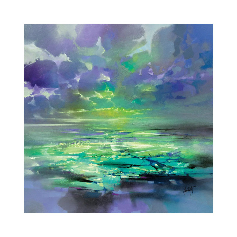 Electric Green by Scott Naismith - Wrapped Canvas Print, 30.48cm H x 30.48cm W x 1.905cm D
