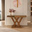 Console d'entrée moderne avec incrustation de diamant concassé et verre miroitant pour un décor glamour, idéale pour les couloirs et les salons