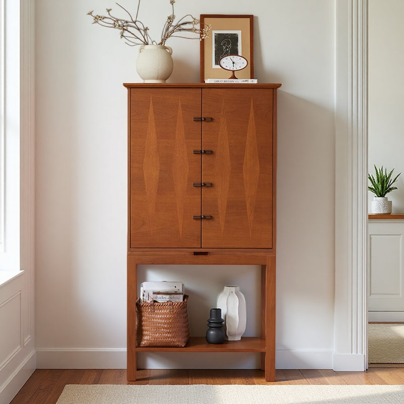 Cabinet français rétro et simple brun