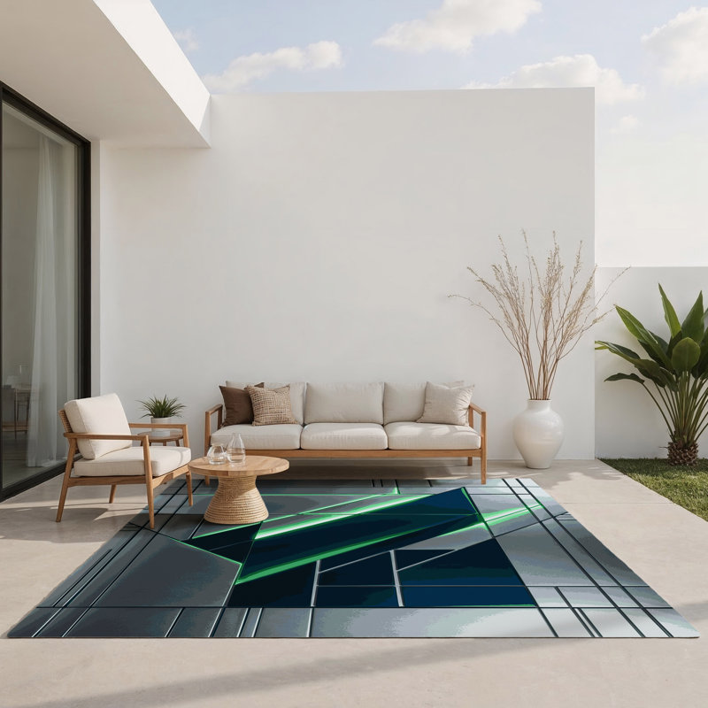 Astro Veil Indoor And Outdoor Area Rug, Rectangle 4' x 6'