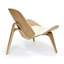 Fauteuil d'appoint en cuir véritable-605656842