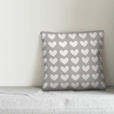 Hearts Throw Pillow