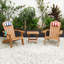 TALE Adirondack Mobilier de jardin d'extérieur peint avec porte-gobelet toutes saisons