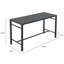 Ensemble repas d'extérieur rectangulaire pour 4 personnes avec coussins Carvin-111779435-111779436