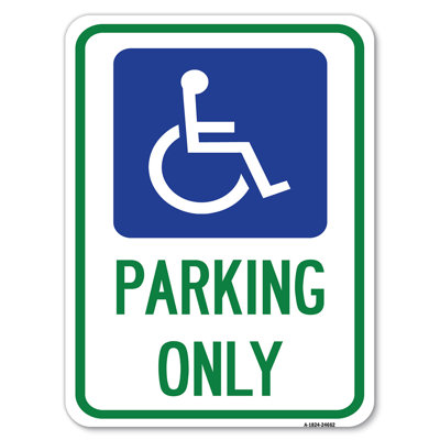 Stationnement seulement (symbole accessible) / 24662