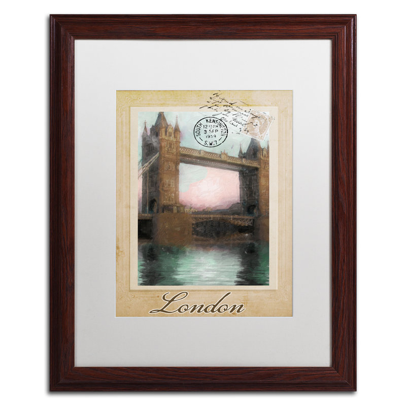 Jadaya «European Holiday III», impression encadrée, Blanc, H 20 po x l 16 po x P 0,5 po