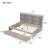 Bed With Side Bookcase, Drawers