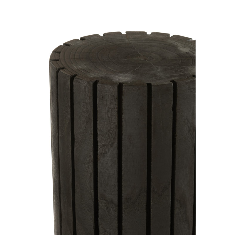 Akeiba Wood Plant Stand, Black