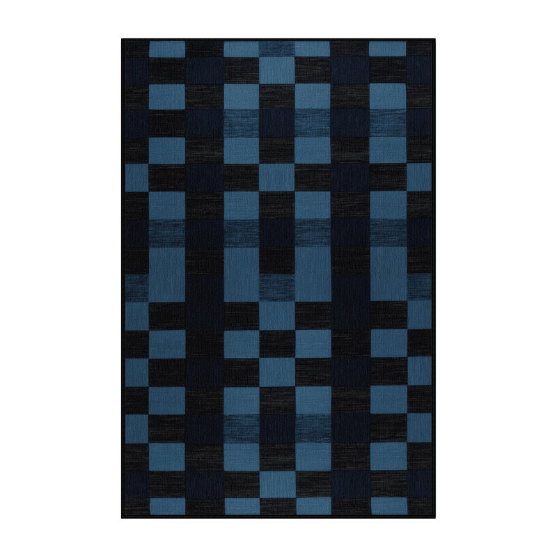 Tapis gris à carreaux lavable à la machine, Tapis de couloir 2 pi x 4 pi