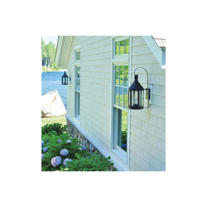 Heal 1 - Light Outdoor Wall Lantern, Dark Brass, Clear Seedy