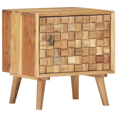 Millis 42cm W Solid Wood Bedside Table