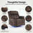 Dual-Motor Swivel Glider Power Recliner With Massage And Heat, LED Light Strips-1381359867