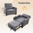 Sleeper Chair Bed With USB Ports & Cup Holders, 3-In-1 Convertible Sofa Bed For Living Room-45464288
