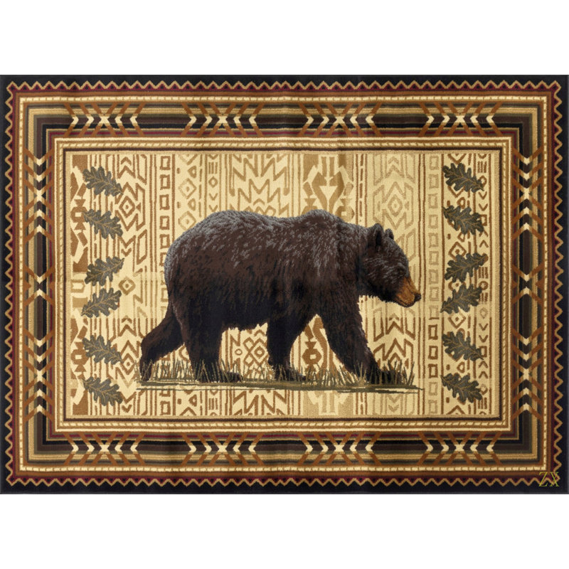 Nature's Nest 7 Ft. 10 In. X 10 Ft. 3 In. Lodge Area Rug, Rectangle 7'10" x 10'3"