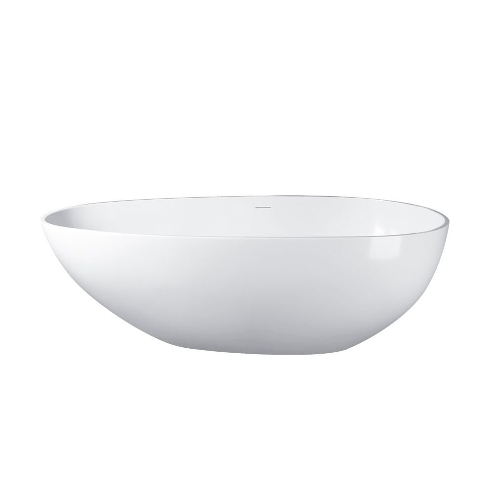 Euthalia 67" Solid Surface Soaking Bathtub, Glossy