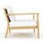 Juniper Teak Club Chair, White Cushion-1109205264
