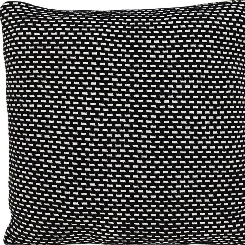 Coussin décoratif noir Tuxedo