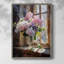 Reproduction encadrée FLORAL Series DCCLxxxiv - bois massif-1763930912