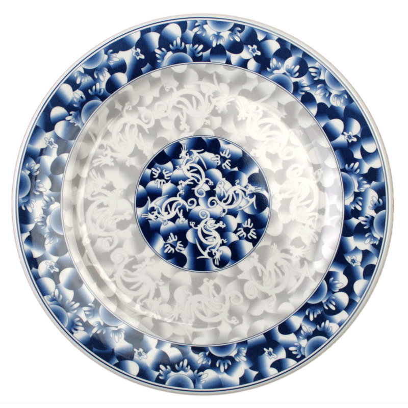 Dragon Melamine Floral Charger