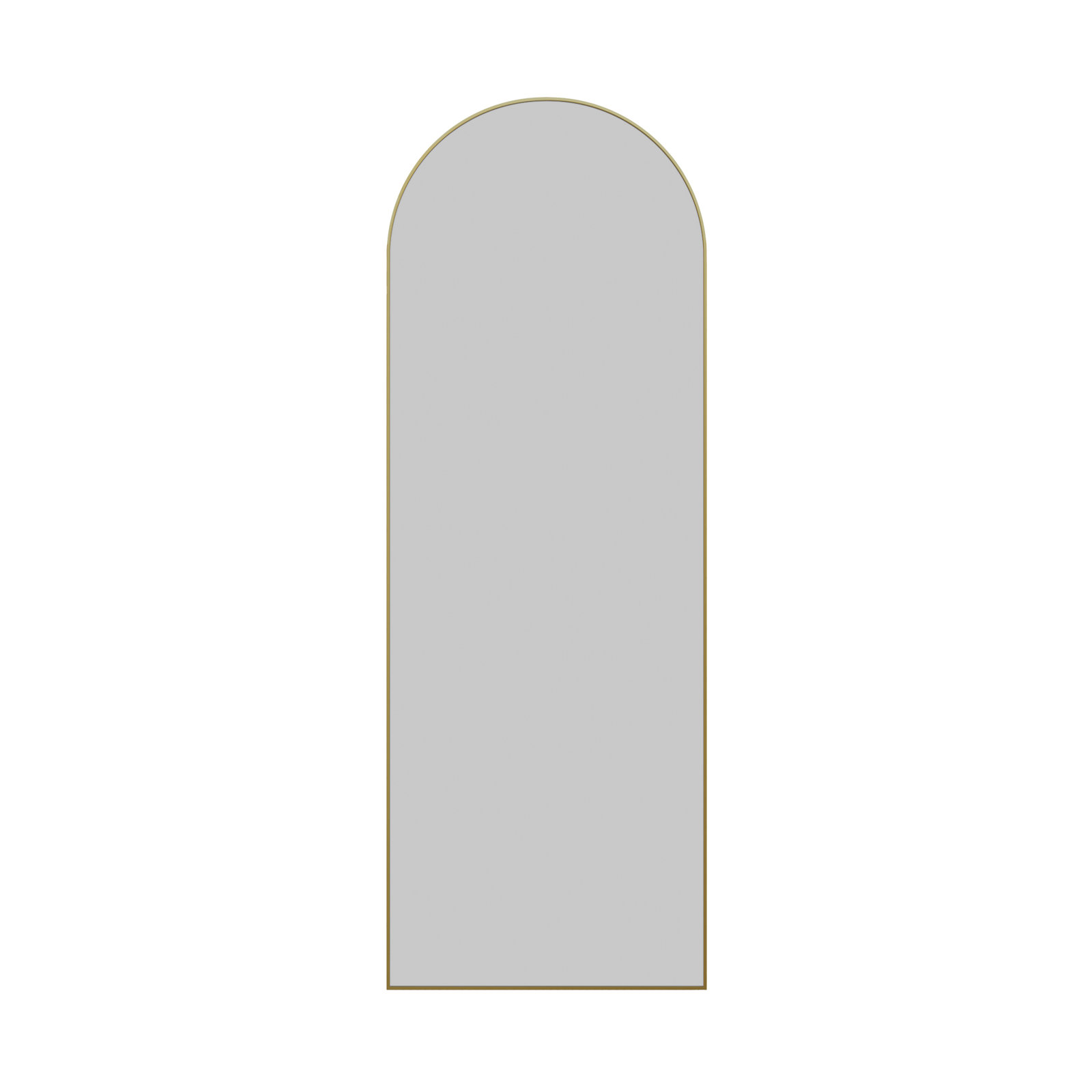Kira Metal Mirror, Satin Brass, 67" x 24"