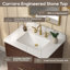 Ensemble de meuble-lavabo simple autoportant avec plateau en pierre reconstituée Adria-768988878