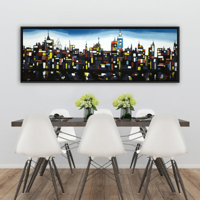 Colorful Buildings - Modern Canvas Art for Home Decor