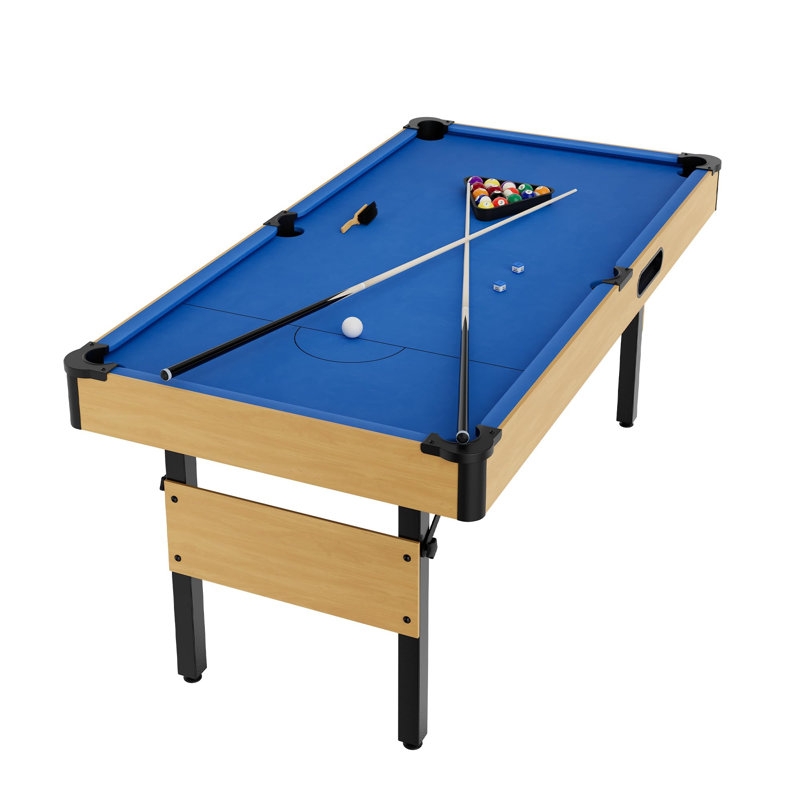 Table de billard 6 pi, table de billard pliable avec retour de balle automatique, tables de billard portables pour adultes et enfants