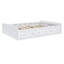 Structure de lit plateforme en bois grand format avec 6 tiroirs de rangement, lit en bois de pin massif, aucun sommier requis, blanc-742140269