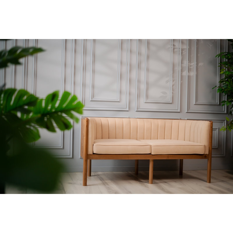 Alton Loveseat, Brown, Beige