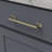 Brownstone Collection Handle Pull - 6-5/16" Center to Center Cabinet Pull Champagne Bronze - Transitional Hardware for Drawers & Cabinets-116818155-116818157