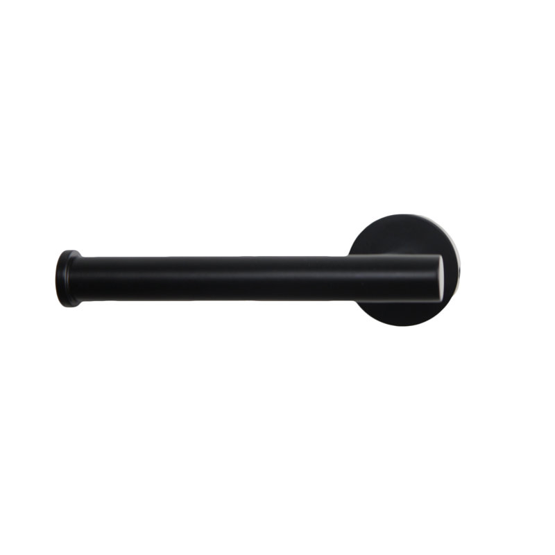 Porte-papier hygiénique simple noir mat
