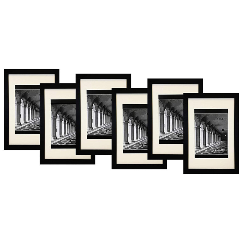 Cadre photo moderne et contemporain, Noir mat, 17 po x 11 po, 6