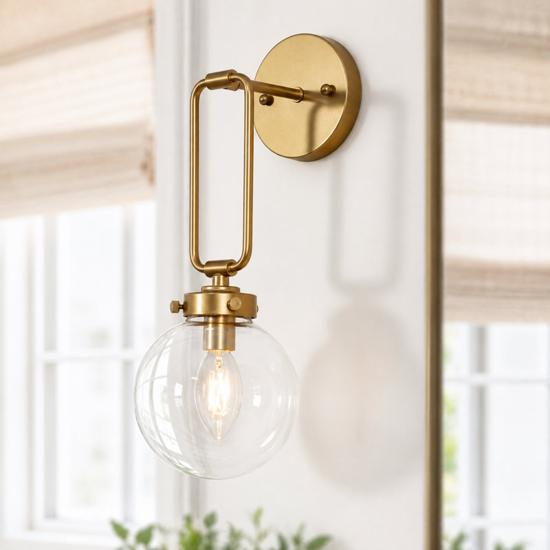 Alec Dimmable Armed Sconce, Bronze