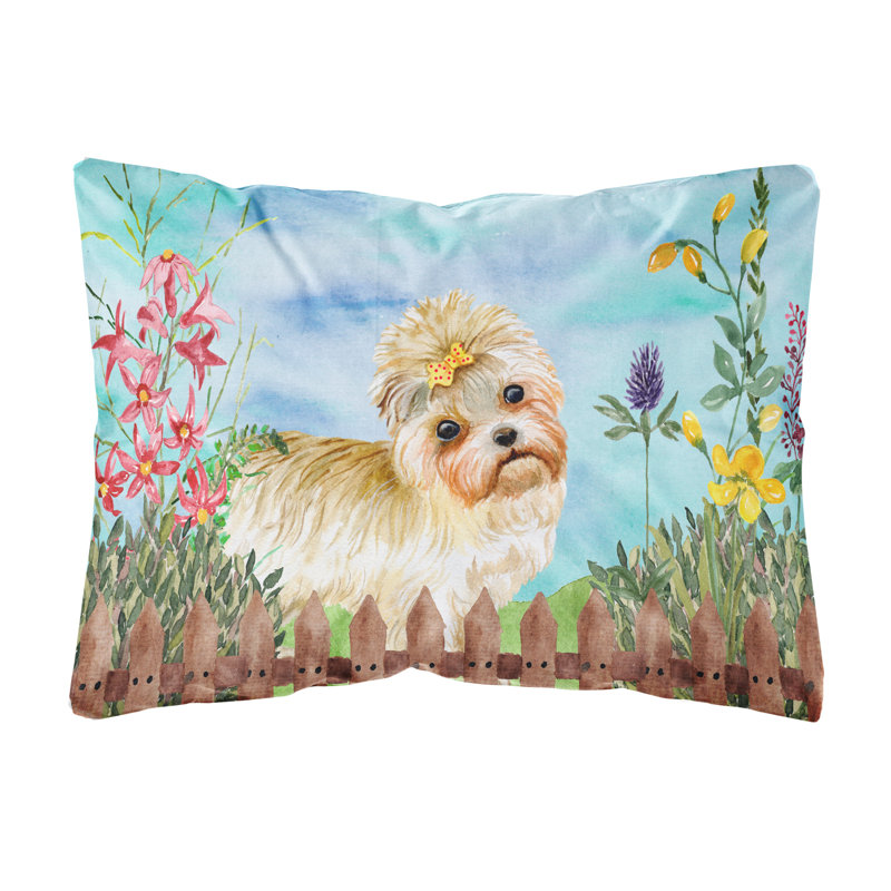  Coussin intérieur / extérieur Morkie Spring