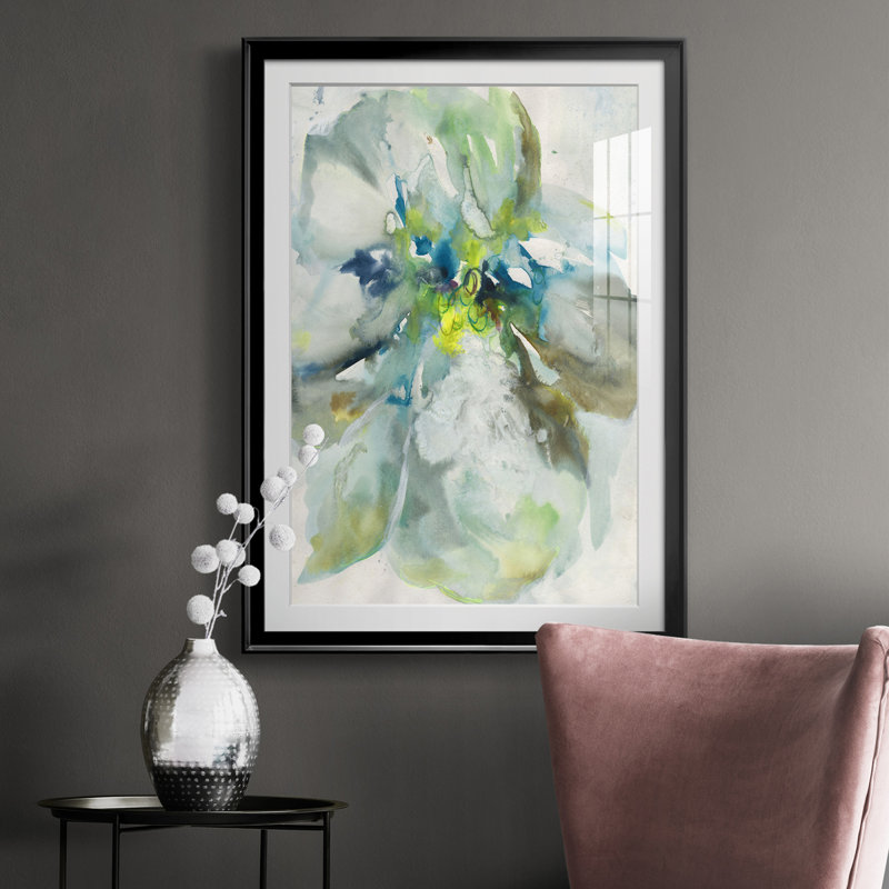 Natko " Maybe Petunias I ", Black Framed, 24.5" H x 18.5" W x 1" D
