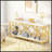 70.9 Inch Extra Long Industrial Console Table With 2-Tier Open Storage, White & Gold Diamond Pattern Metal Frame