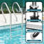 Échelle de piscine, marche en acier inoxydable à 3 marches pour piscine intérieure / extérieure, échelle robuste antidérapante, capacité de poids de 330 lb, assemblage facile