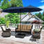 Parasol d'extérieur 13 pi double face-1790295278