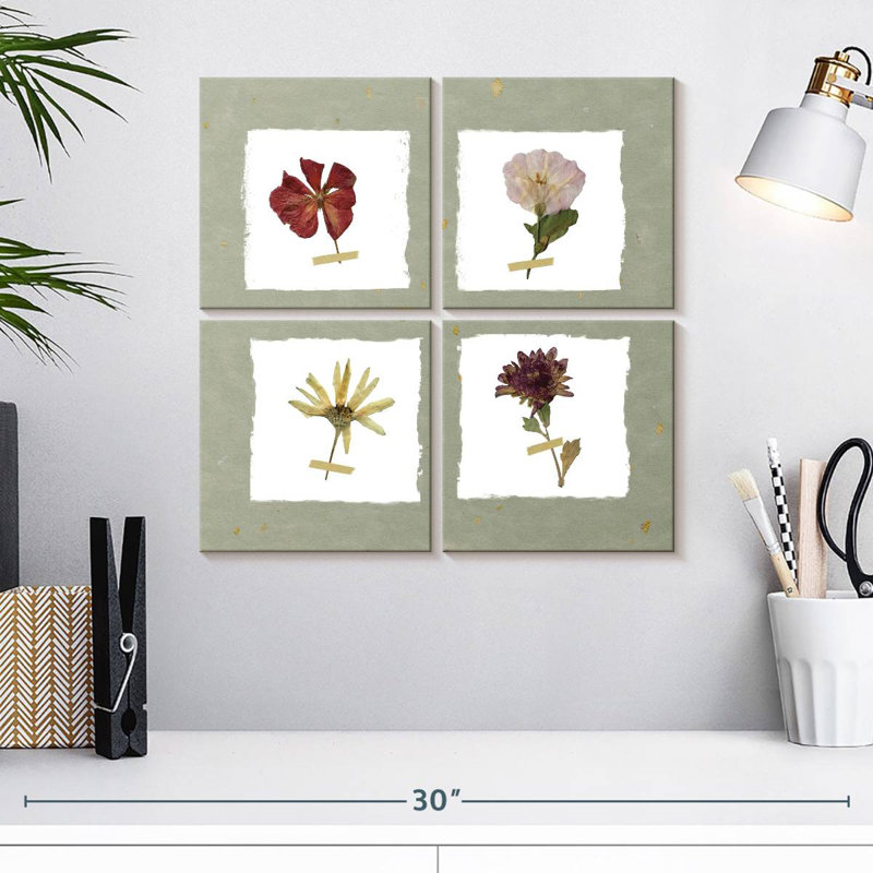 Harnek Pressed Blooms I, H 18 po x l 18 po