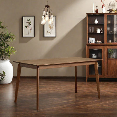 Simple Rectangular Walnut Dining Table